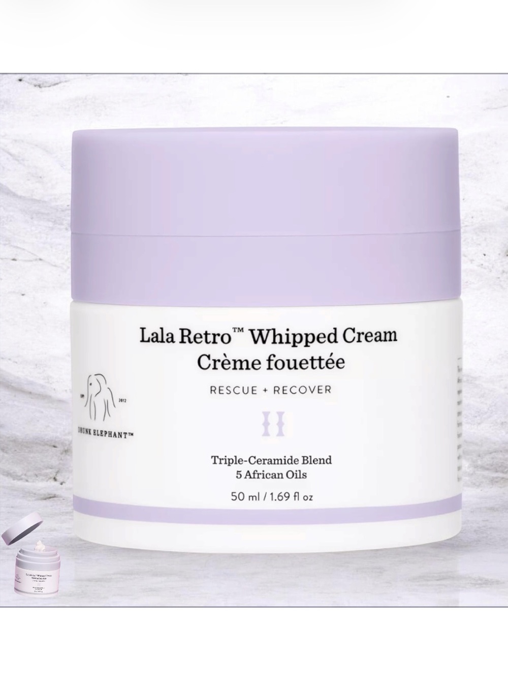 Drunk Elephant Lala Retro Whipped Cream Moisturizer with Ceramides ($66 retail)